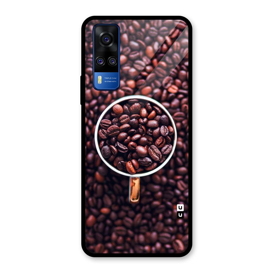 Focus Coffee Beans Glass Back Case for Vivo Y31