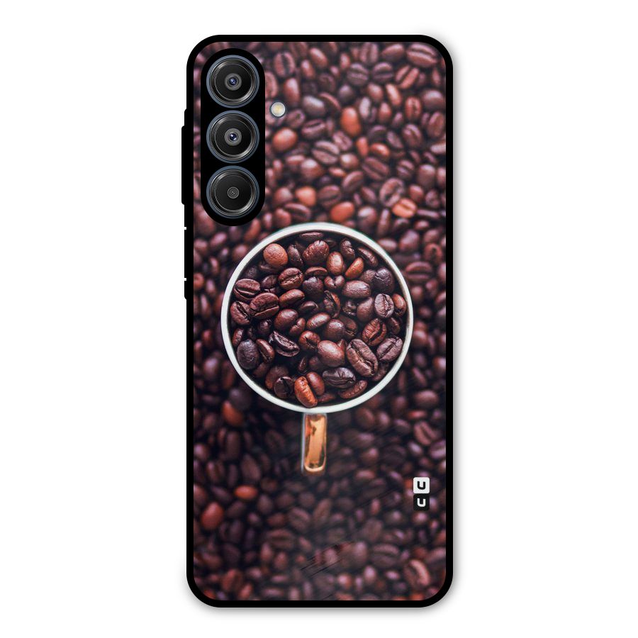 Focus Coffee Beans Metal Back Case for Galaxy A16 5G