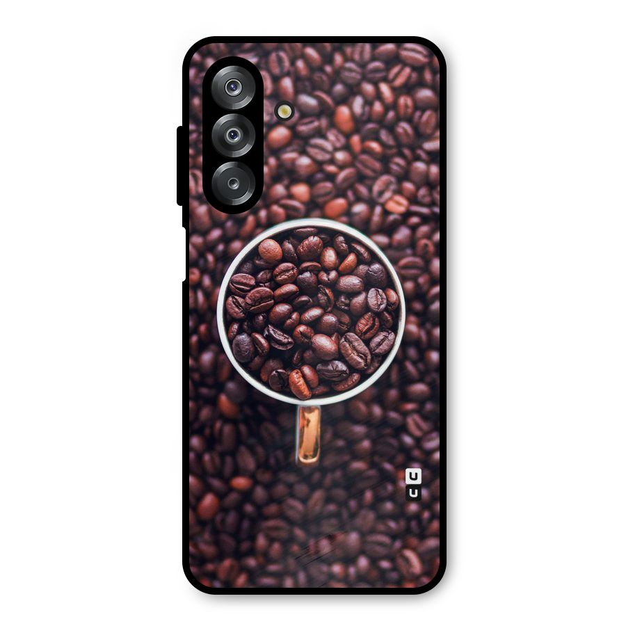 Focus Coffee Beans Metal Back Case for Galaxy A26