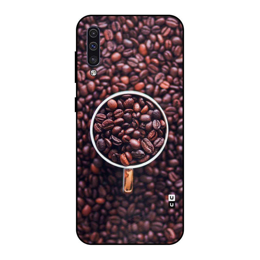 Focus Coffee Beans Metal Back Case for Galaxy A30s