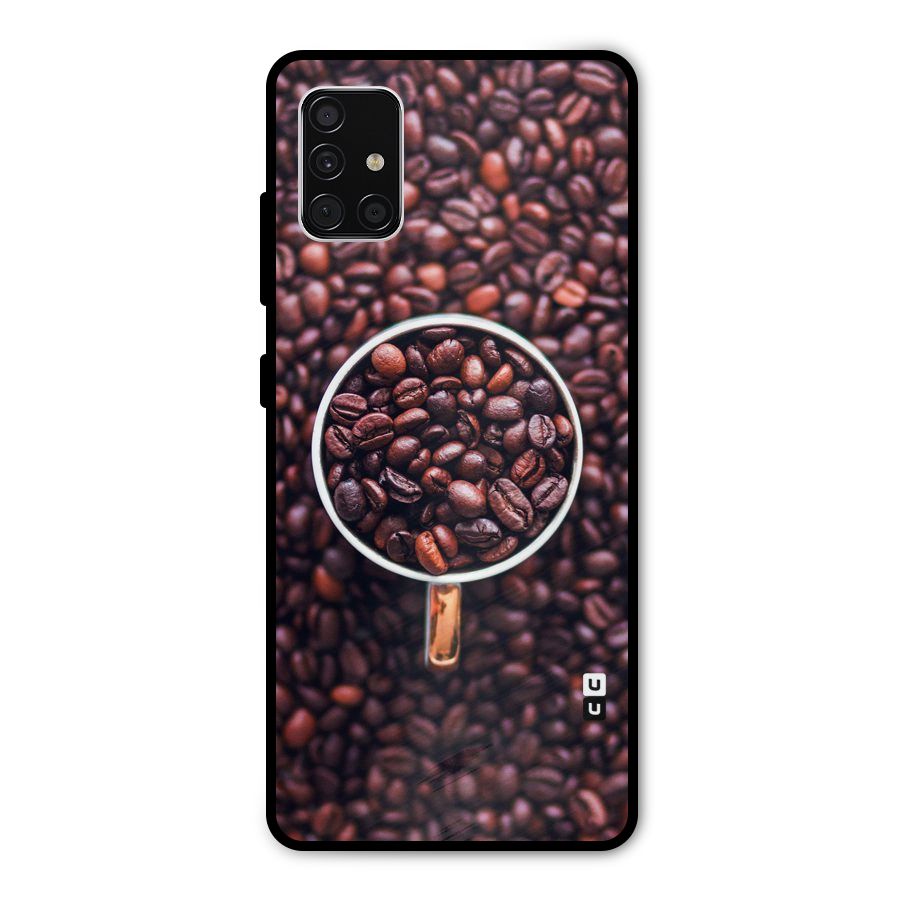 Focus Coffee Beans Metal Back Case for Galaxy A51