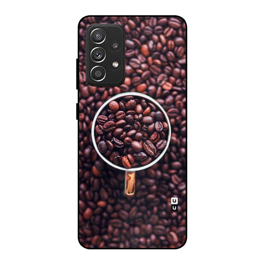 Focus Coffee Beans Metal Back Case for Galaxy A52s 5G