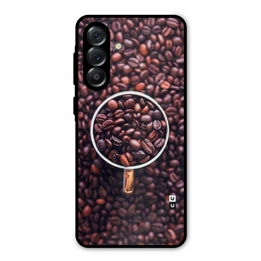 Focus Coffee Beans Metal Back Case for Galaxy A56