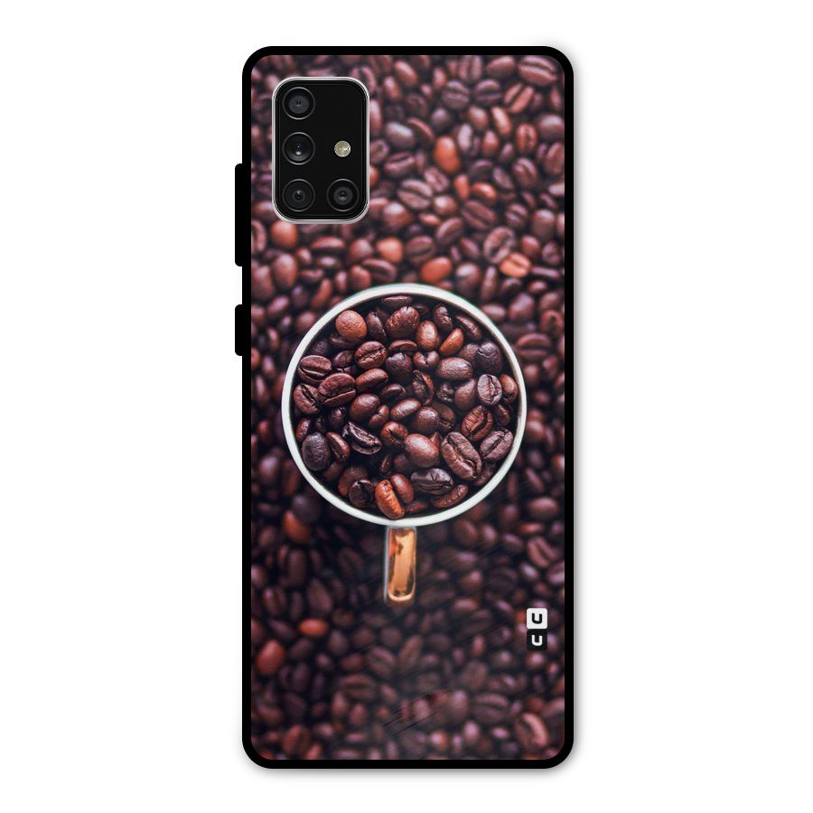 Focus Coffee Beans Metal Back Case for Galaxy A71