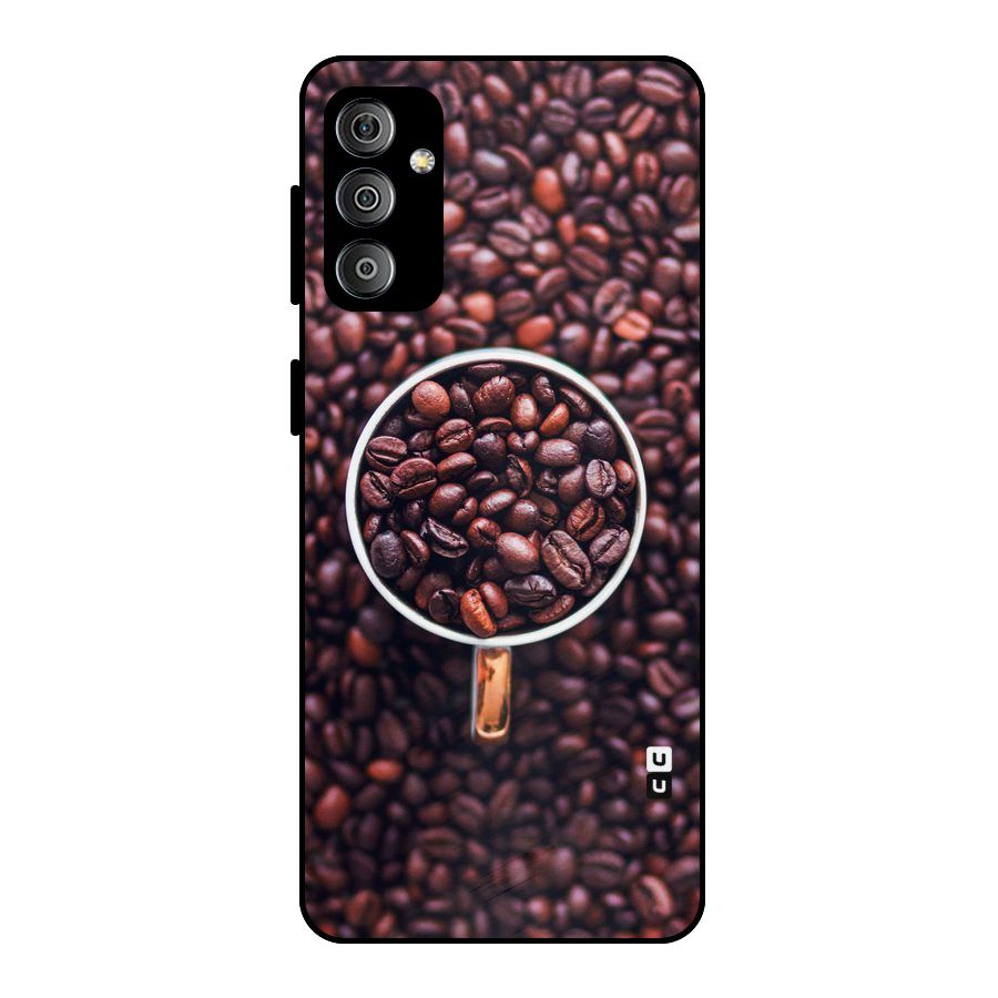 Focus Coffee Beans Metal Back Case for Galaxy F23