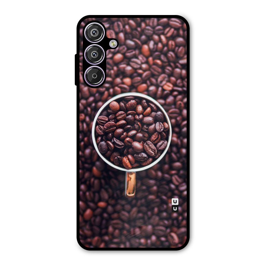 Focus Coffee Beans Metal Back Case for Galaxy M15