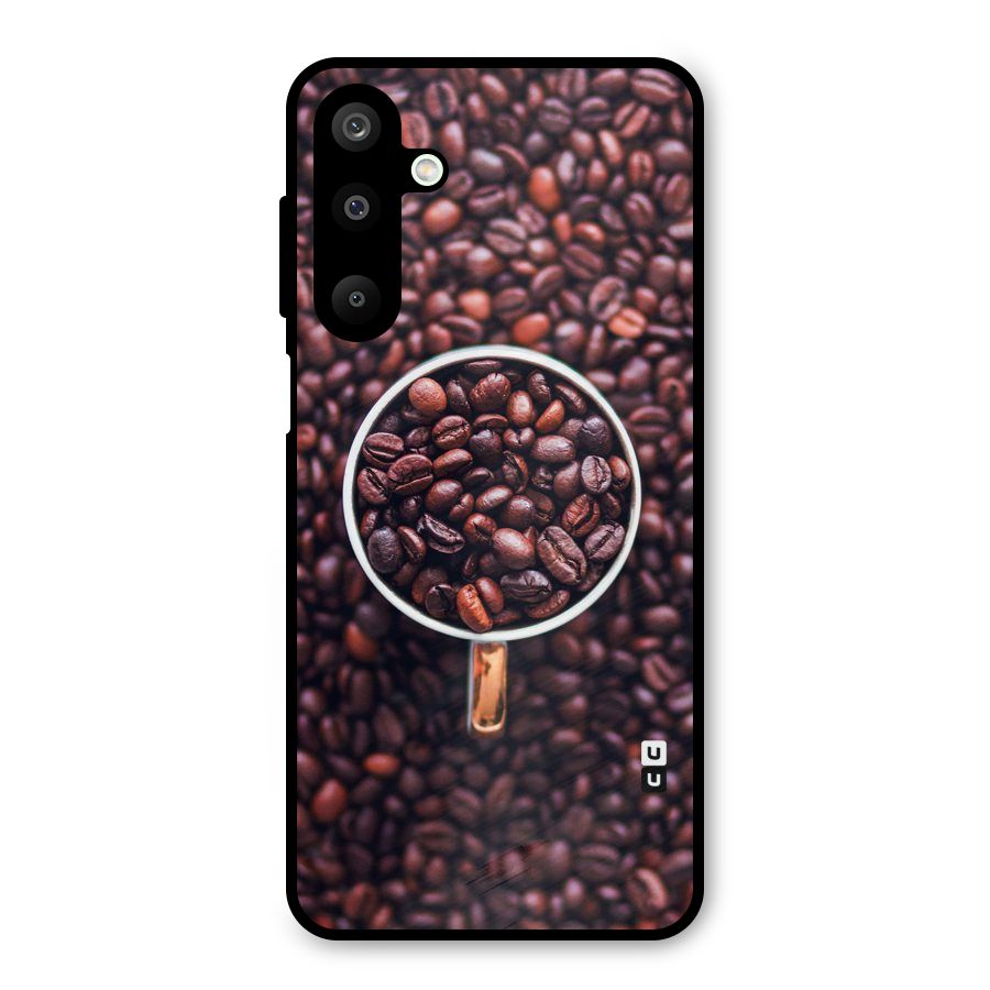Focus Coffee Beans Metal Back Case for Galaxy M16