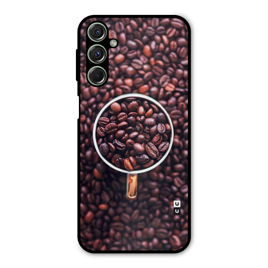 Focus Coffee Beans Metal Back Case for Galaxy M34