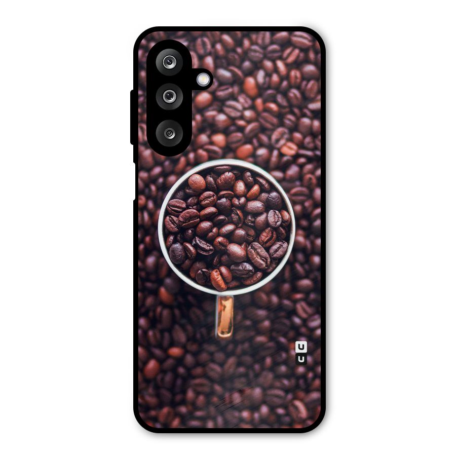 Focus Coffee Beans Metal Back Case for Galaxy M36