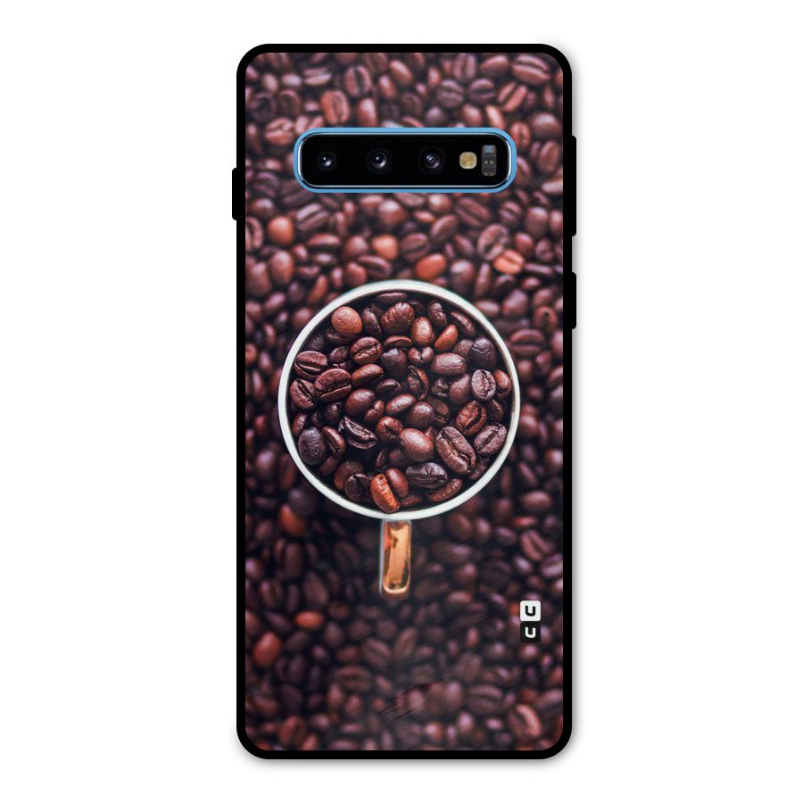 Focus Coffee Beans Metal Back Case for Galaxy S10