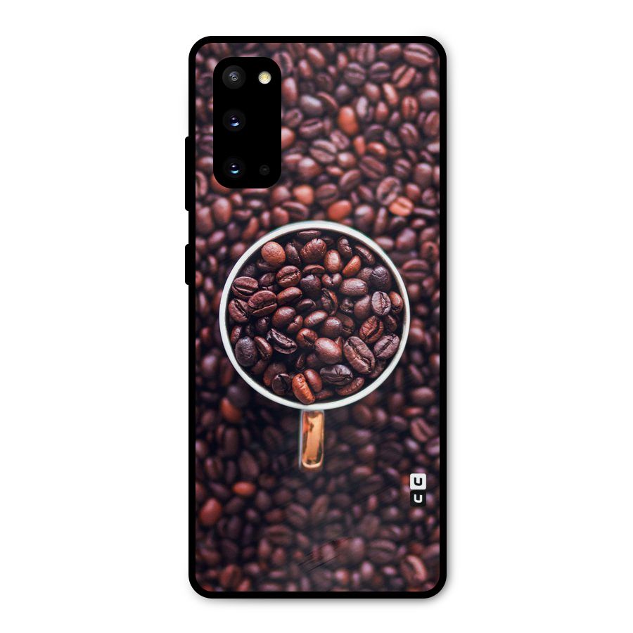 Focus Coffee Beans Metal Back Case for Galaxy S20