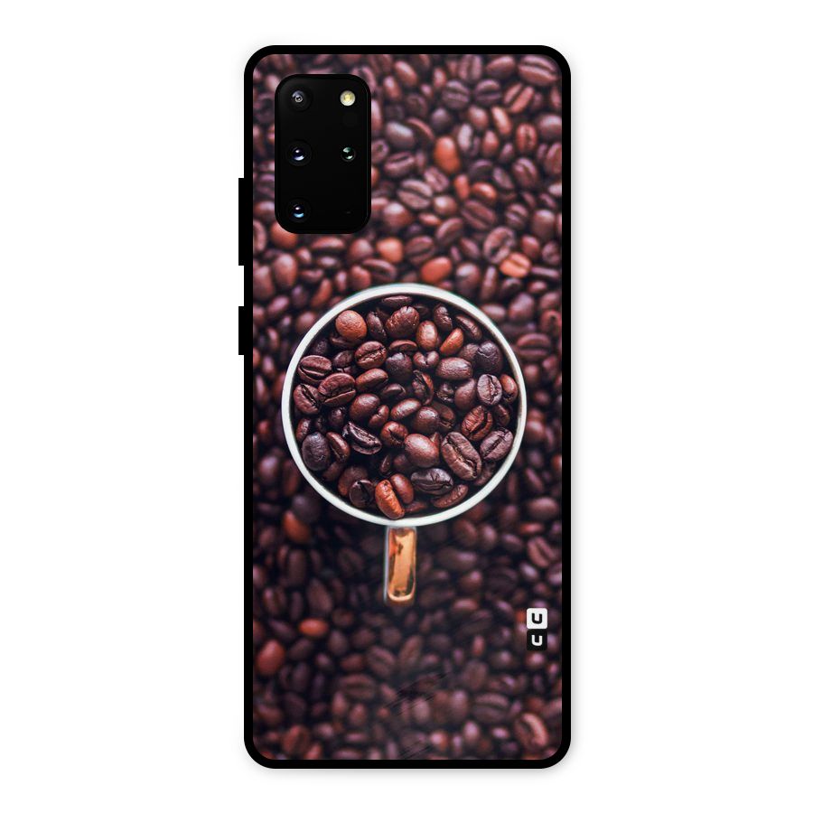 Focus Coffee Beans Metal Back Case for Galaxy S20 Plus