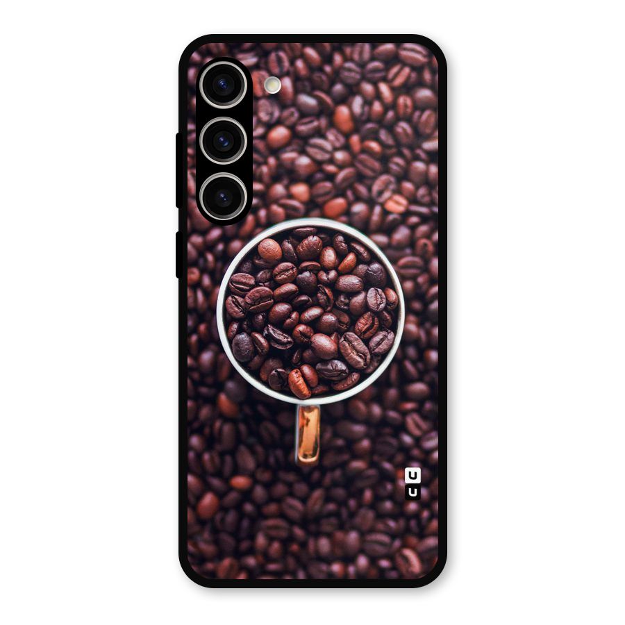 Focus Coffee Beans Metal Back Case for Galaxy S23 Plus