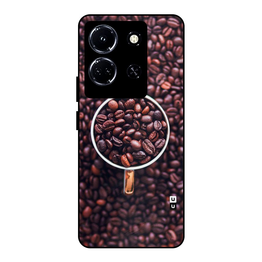Focus Coffee Beans Metal Back Case for Infinix Note 30 5G