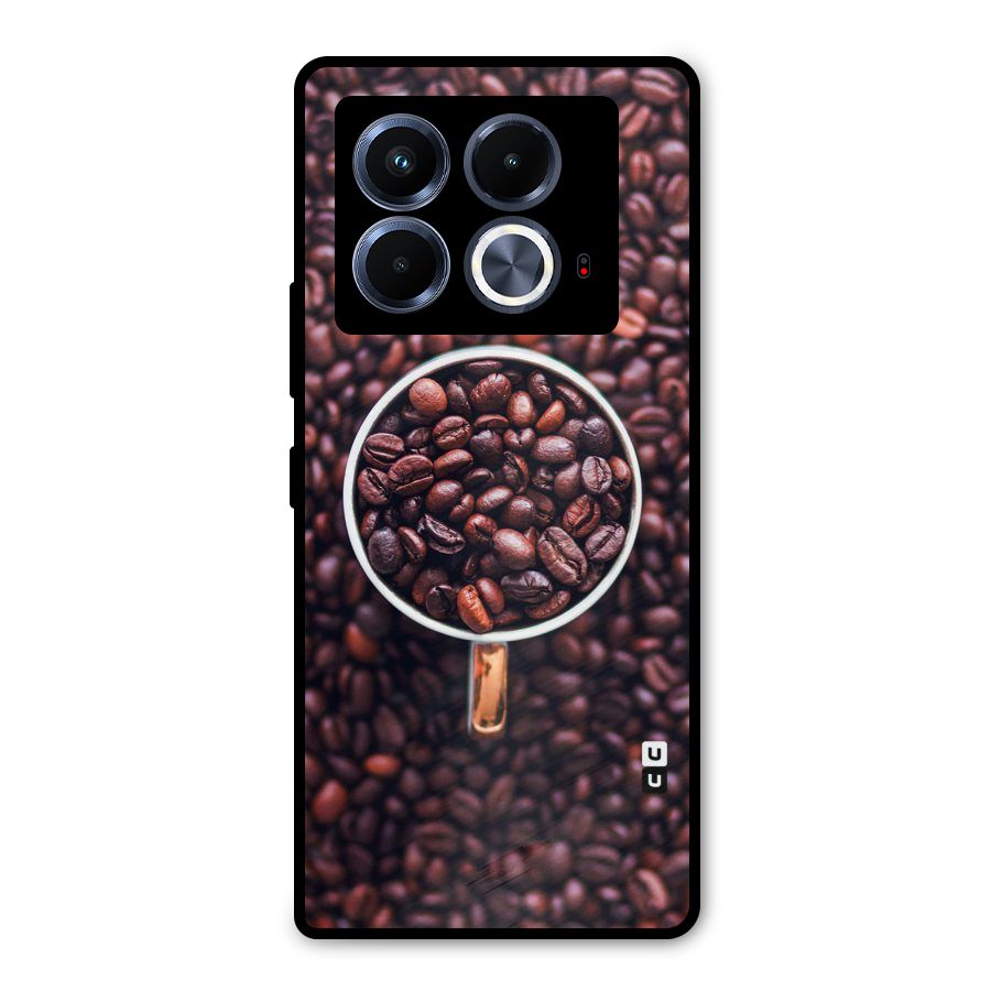 Focus Coffee Beans Metal Back Case for Infinix Note 40 5G