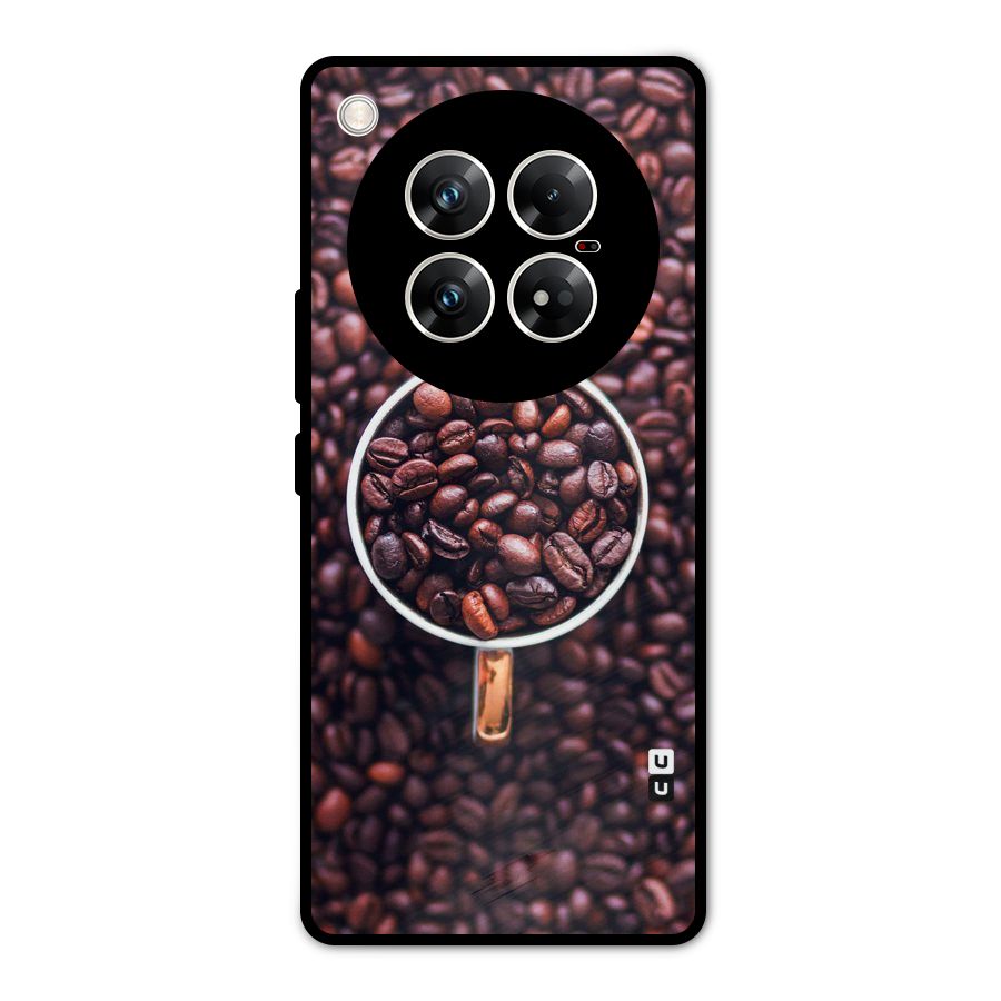 Focus Coffee Beans Metal Back Case for Infinix Zero 40 5G