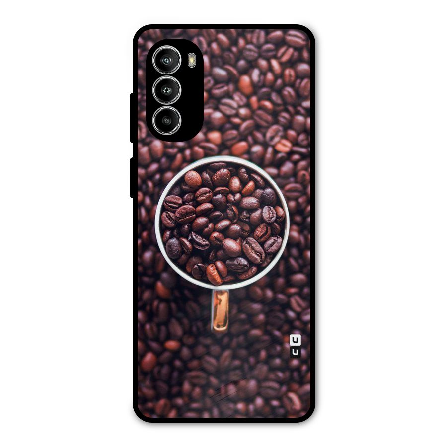 Focus Coffee Beans Metal Back Case for Moto G52