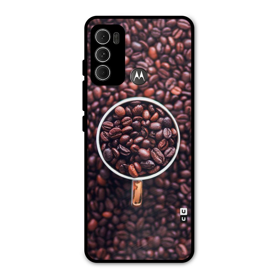Focus Coffee Beans Metal Back Case for Moto G60