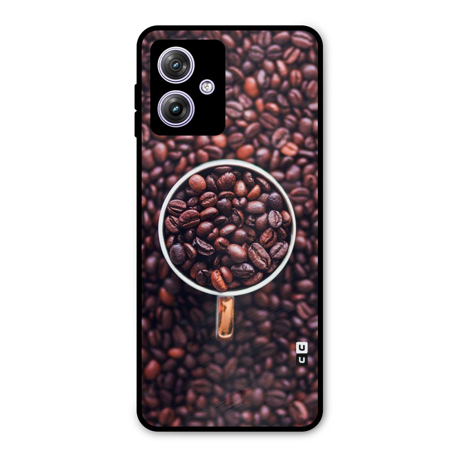Focus Coffee Beans Metal Back Case for Moto G64