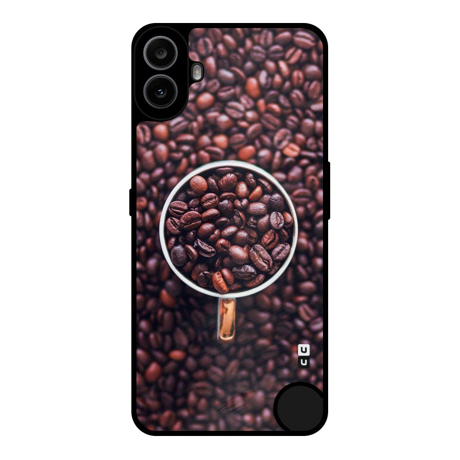 Focus Coffee Beans Metal Back Case for Nothing CMF Phone 1