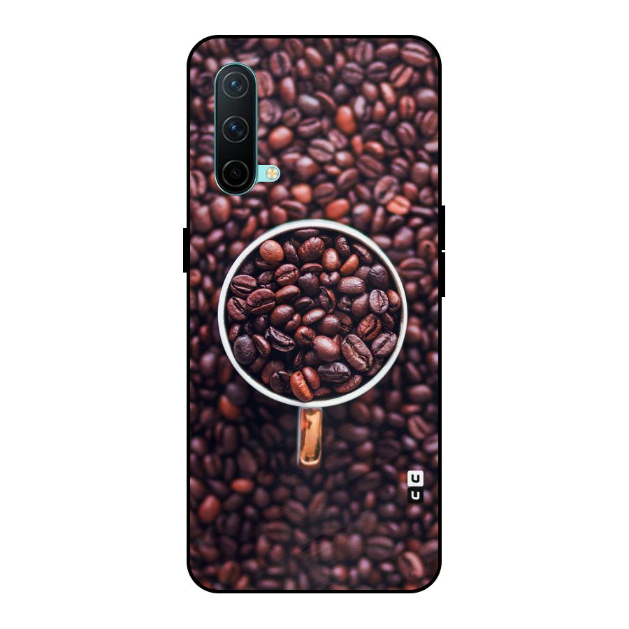 Focus Coffee Beans Metal Back Case for OnePlus Nord CE 5G