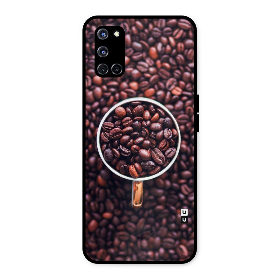 Focus Coffee Beans Metal Back Case for Oppo A52