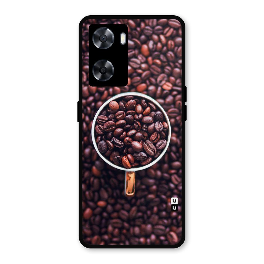 Focus Coffee Beans Metal Back Case for Oppo A77