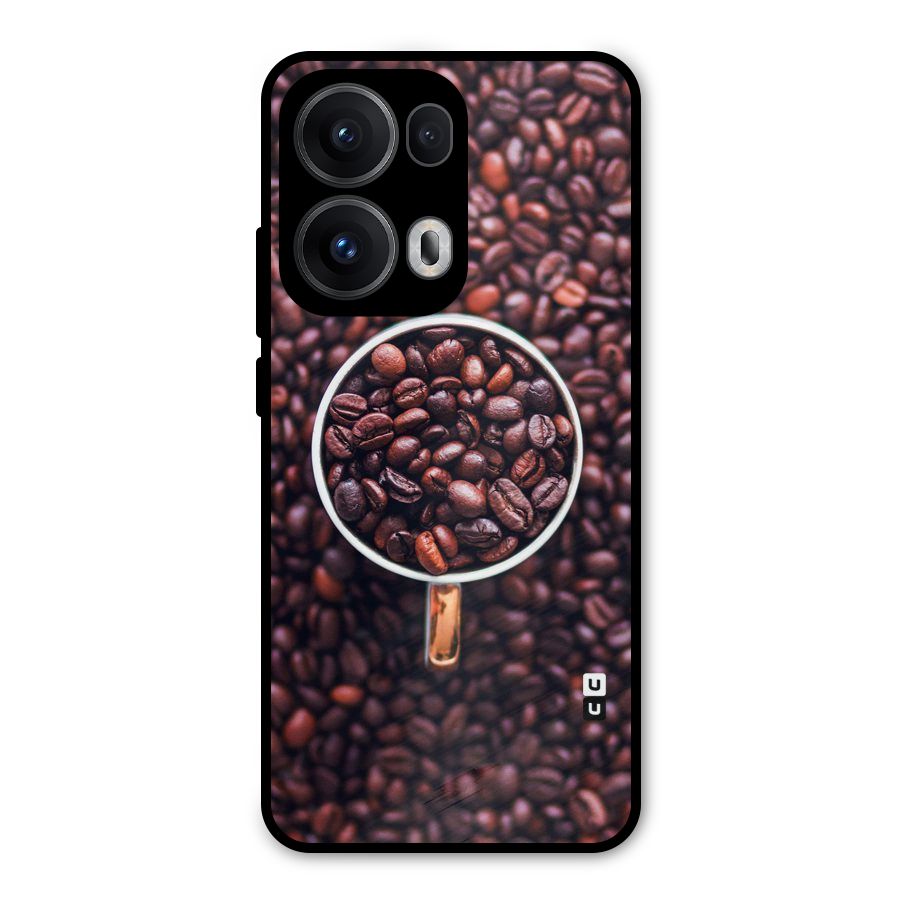Focus Coffee Beans Metal Back Case for Oppo Reno13 Pro