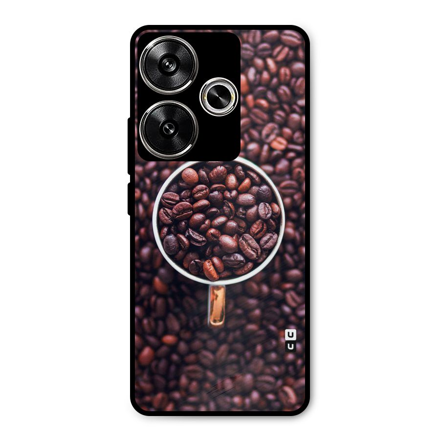 Focus Coffee Beans Metal Back Case for Poco F6