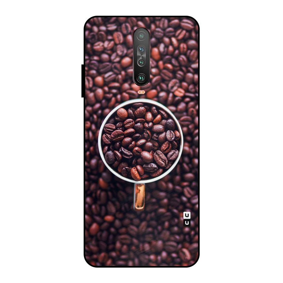 Focus Coffee Beans Metal Back Case for Poco X2