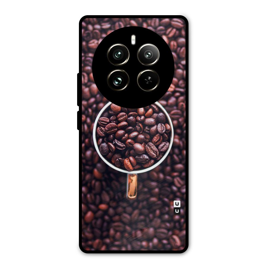Focus Coffee Beans Metal Back Case for Realme 12 Pro