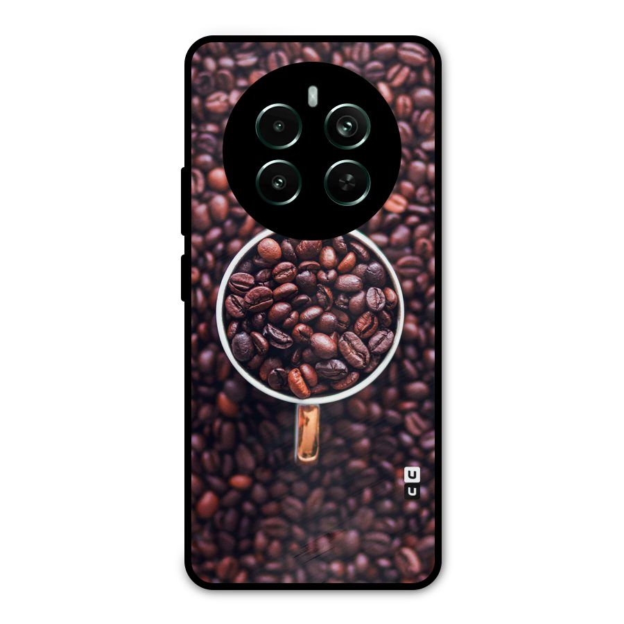 Focus Coffee Beans Metal Back Case for Realme 12 Pro Plus