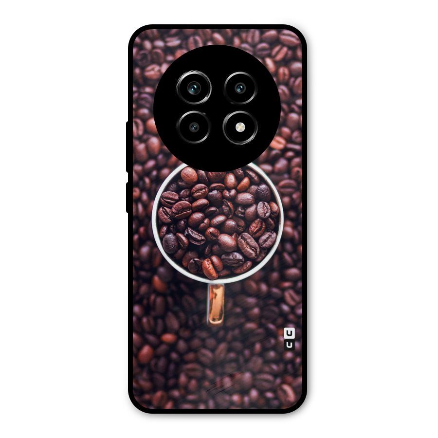 Focus Coffee Beans Metal Back Case for Realme 14 Pro Lite