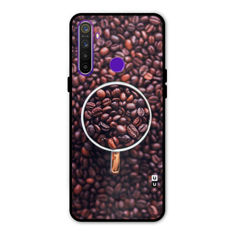 Focus Coffee Beans Metal Back Case for Realme 5i
