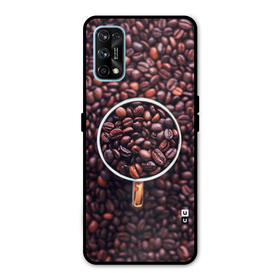 Focus Coffee Beans Metal Back Case for Realme 7 Pro