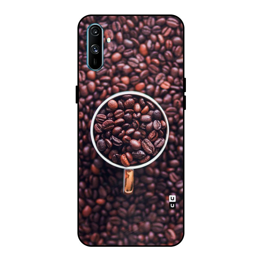 Focus Coffee Beans Metal Back Case for Realme C3