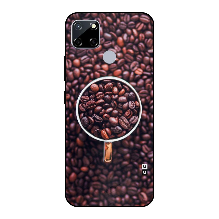 Focus Coffee Beans Metal Back Case for Realme Narzo 20