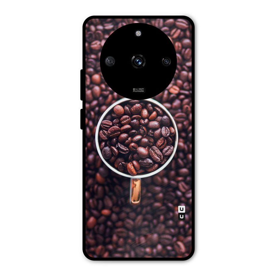 Focus Coffee Beans Metal Back Case for Realme Narzo 60 5G