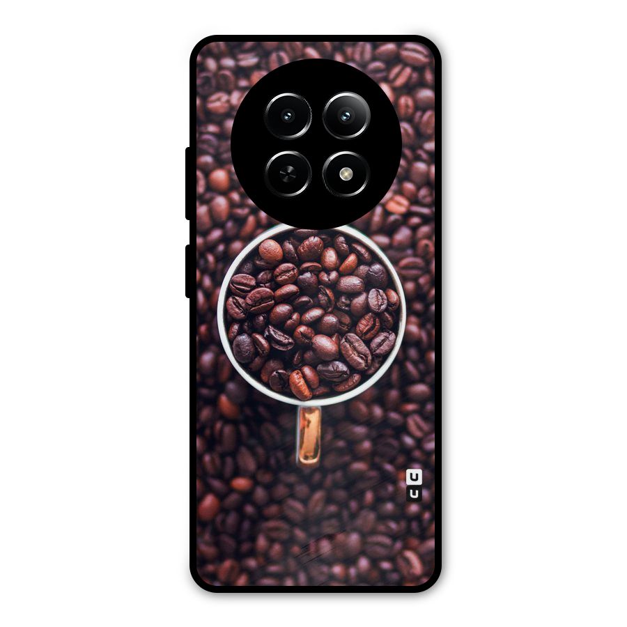 Focus Coffee Beans Metal Back Case for Realme Narzo N65