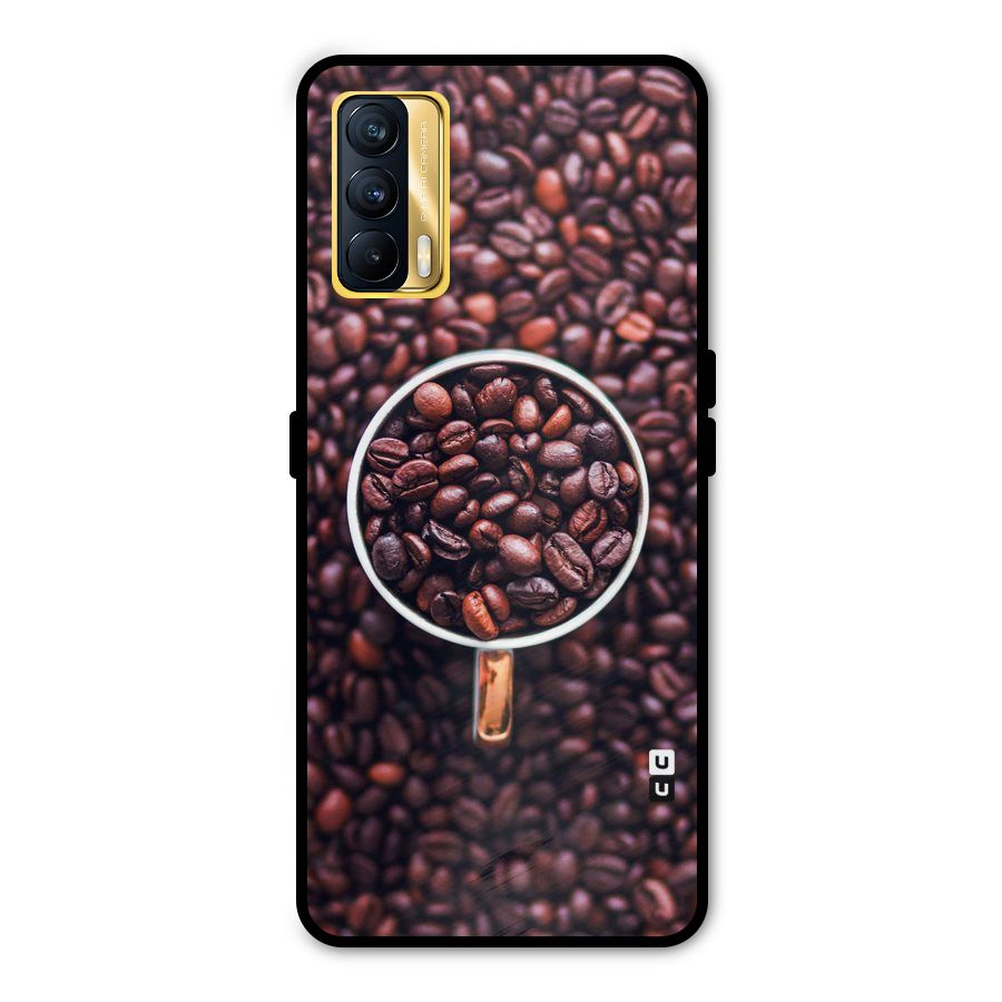 Focus Coffee Beans Metal Back Case for Realme X7