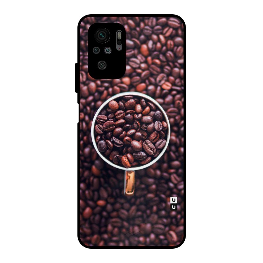Focus Coffee Beans Metal Back Case for Redmi Note 10S
