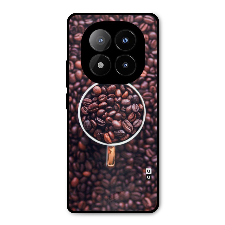 Focus Coffee Beans Metal Back Case for Redmi Note 14 Pro Plus 5G