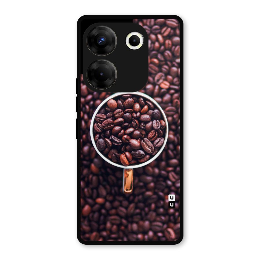 Focus Coffee Beans Metal Back Case for Tecno Camon 20