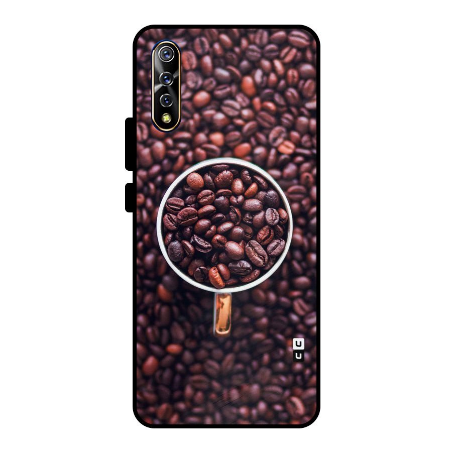 Focus Coffee Beans Metal Back Case for Vivo S1