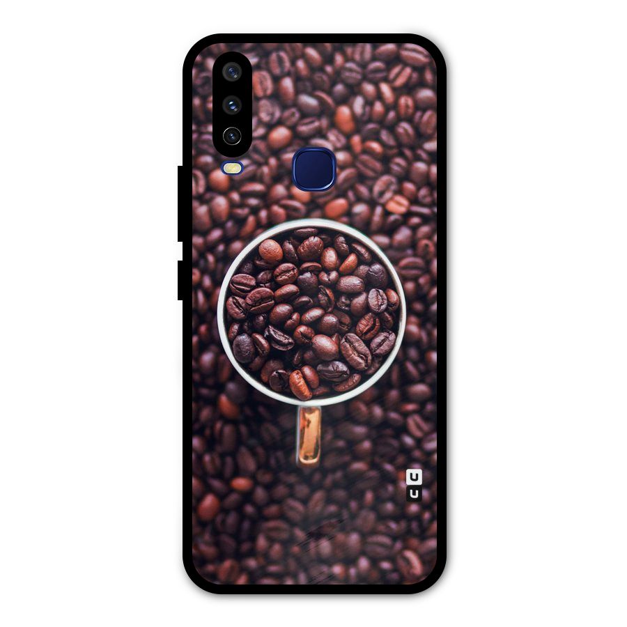 Focus Coffee Beans Metal Back Case for Vivo V17
