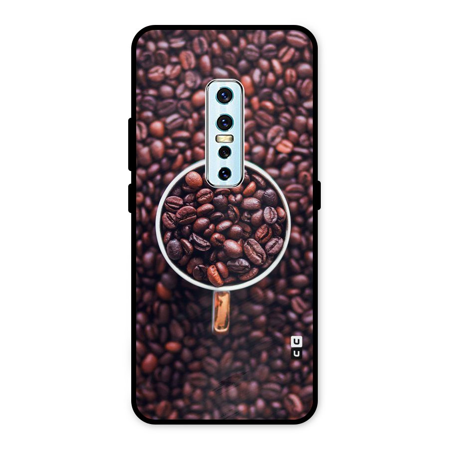 Focus Coffee Beans Metal Back Case for Vivo V17 Pro