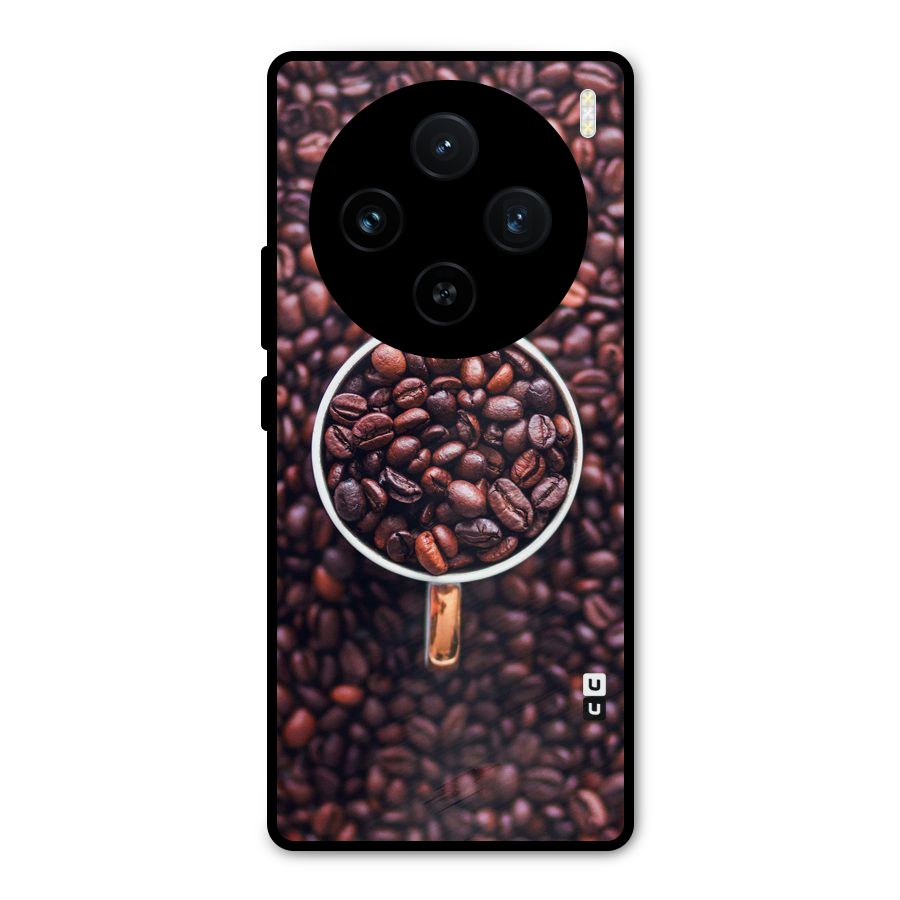 Focus Coffee Beans Metal Back Case for Vivo X100