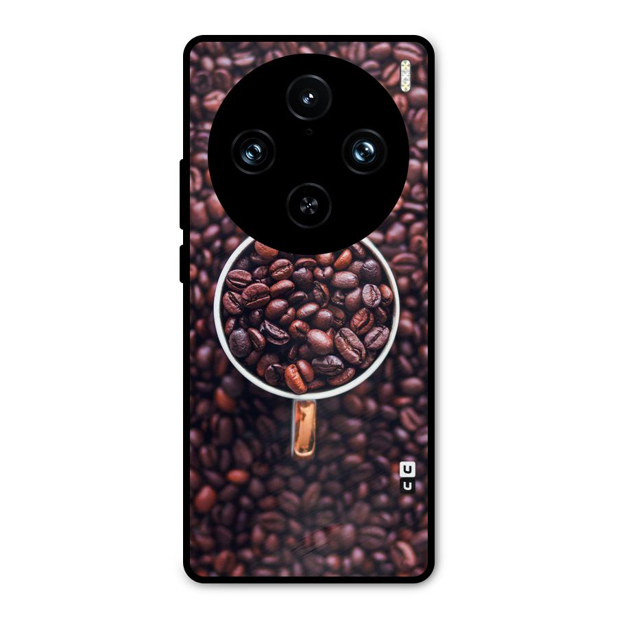 Focus Coffee Beans Metal Back Case for Vivo X100 Pro