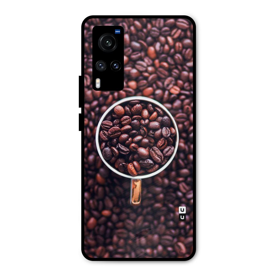 Focus Coffee Beans Metal Back Case for Vivo X60