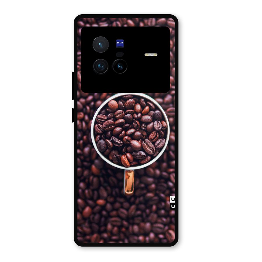 Focus Coffee Beans Metal Back Case for Vivo X80